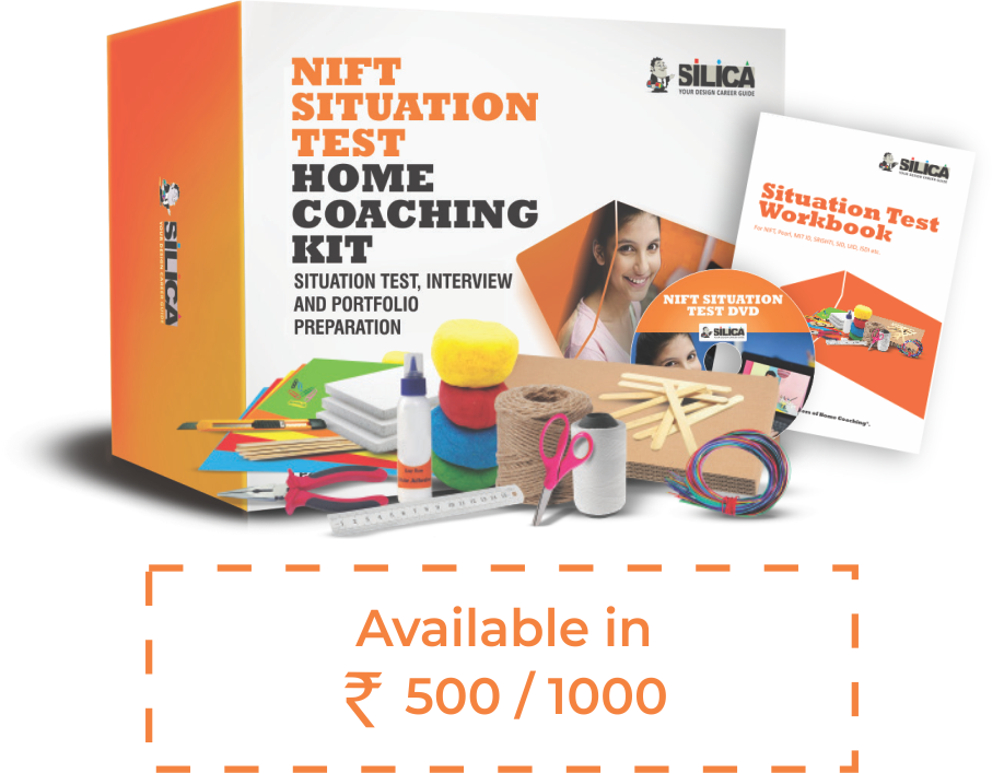 NID Studio Test Home Coaching Kit NIFT Situation Test 2019 - Home Coaching Kit SILICA